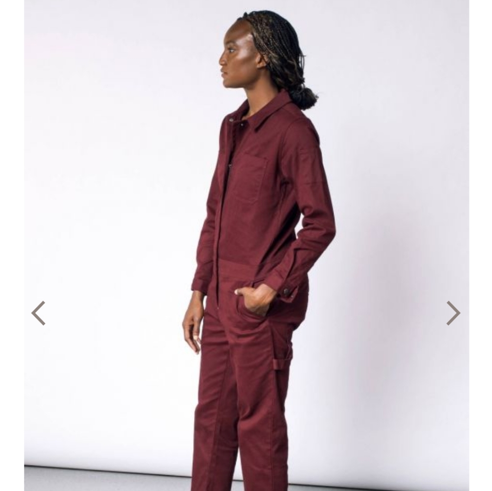 Wildfang pomegranate coveralls